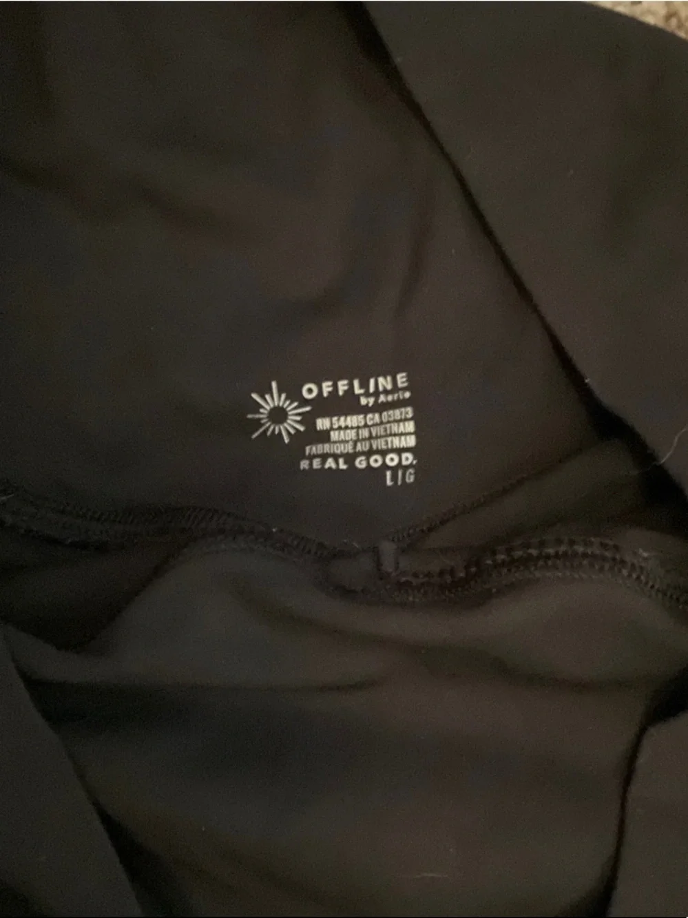 aerie Black Pleated Mini Skort with pockets - Picture 2 of 3